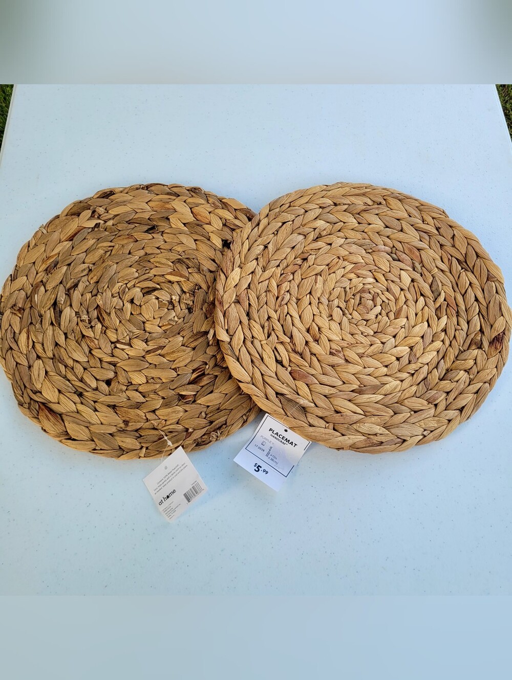 Set Ot Two Water Hyacinth Placemats